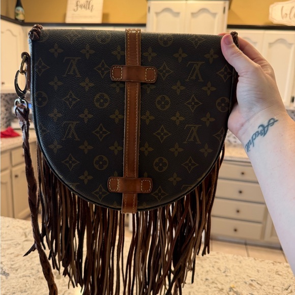 Louis Vuitton Monogram Brown Crossbody with Fringe - Picture 9 of 10